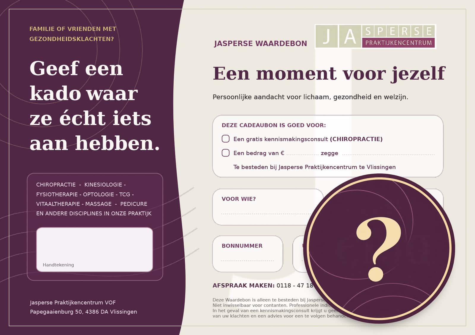Jasperse Cadeaubon - kies je eigen bedrag